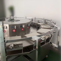 Fabricant automatique commercial de cône de gaufre de glace faisant la cuisson de gaufrette de sucre formant des prix de machines