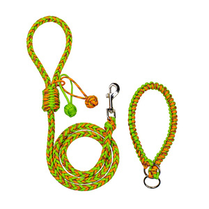 High Strength Braided Nylon <b>Dog</b> Collar <b>Leash</b> Set - Product Image 5