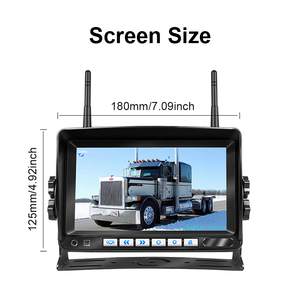 กล้องสำรองข้อมูลไร้สายดิจิตอล-กล้องมองหลังกันน้ำขนาด 7 นิ้ว HD1080P สัญญาณเสาอากาศคู่สำหรับรถบรรทุกไร้สาย-7-x36-1 - Product Image 5