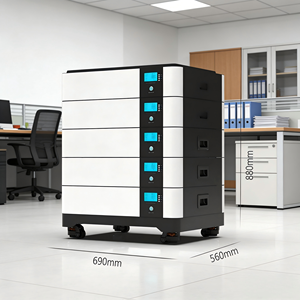 Système de stockage d'énergie solaire hybride 10 kW, armoire de stockage d'énergie empilable, photovoltaïque solaire, batterie au lithium - Product Image 4
