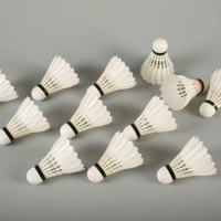 Volant de badminton hybride en plumes de canard de classe B, pour entraînement polyvalent, tête en liège à 2 couches, fabricant OEM, vente en gros