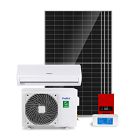 Climatiseur solaire 9000-18000 BTU à onduleur, système d'énergie domestique solaire DC hors réseau, climatiseur solaire split pour la maison