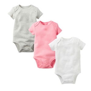 Vêtements pour bébé garçon et fille en coton biologique à manches courtes, style nouveau-né, vente en gros, personnalisables, barboteuse bébé vierge - Product Image 4