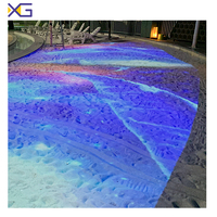 Proyektor interaktif dengan sistem perangkat lunak atraksi malam interaktif lantai Game proyeksi