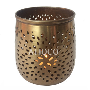 Gold Iron Metal <b>Bird</b> Heart Design Candle Holder Attractive Home Decoration Event Votive Candle <b>Stand</b> Metal Candle Jars Lanterns - Product Image 4