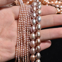 Perles de riz naturelles d'eau douce de qualité AAA, 2-10 mm, forte luminosité, baroques, pour la fabrication de bijoux DIY faits à la main