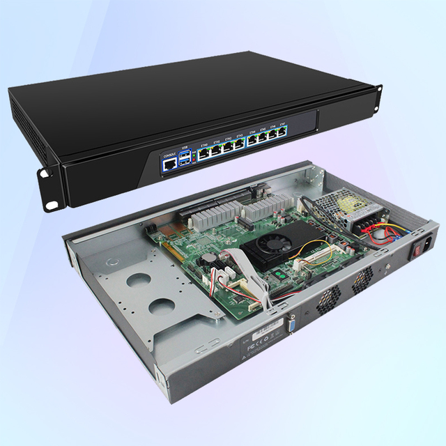 OEM 1U I3 2350M 3110M I5 2520M 3110M I7 3520M 8 Ethernet Lan Ddr3L Msata 2nd 3rd Gen Rackmount Linux Pfsense R-OS Firewall