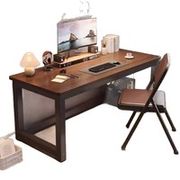 Bureau d'ordinateur rectangulaire moderne et simple en PVC poli pour chambre à coucher, bureau d'étudiant, Chine continentale