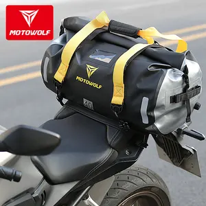 Motowolf กระเป๋าเดินทางสำหรับขี่จักรยาน,กระเป๋าจุของได้เยอะกันน้ำได้สำหรับขี่มอเตอร์ไซค์กระเป๋าเดินทางหมวกกันน็อค