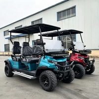Voiturette de golf électrique élégante et stylée, tout-terrain, adaptée à l'extérieur