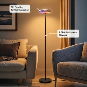 <span class=keywords><strong>Lampadaire</strong></span> intelligent haute luminosité avec connexion Matter et effets dynamiques RGB+CCT pour salon et hôtel - Product Image 4