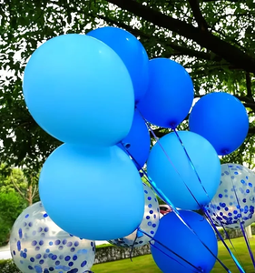 Set di 15 palloncini blu. Adatto per compleanni di ragazzi, <span class=keywords><strong>rivelazioni</strong></span> di genere, matrimoni, fidanzamenti, decorazioni per riunioni di amici - Product Image 6