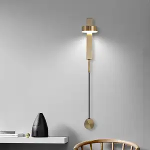 Nordic Black Wall Sconces Lamp Fashionable Modern Family Iiving Room Bedroom Creativity LED Decorative Standing Light