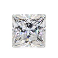 Asscher Cut VVS Moissanite blanche diamant synthétique taillé à la main pierre en vrac pierre précieuse la plus fine avec traitement thermique