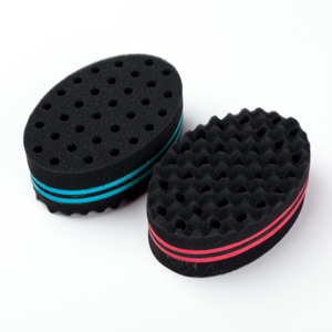 Éponge <span class=keywords><strong>magique</strong></span> pour cheveux bouclés, pour la coiffure africaine, éponge à cheveux avec trous - Product Image 1