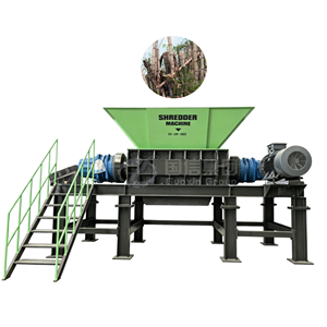 Motor de Trituradora de Doble Eje Multifuncional de Alta Calidad OEM, Máquina Automática de Procesamiento de Madera de Bambú de Alta Eficiencia - Product Image 1