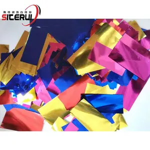 SITERUI Colorful confetti paper shiny paper fire-proof for confetti machine wedding opening celebration and party