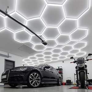 Luz LED detallada de 220V y 110V, luz Led de nido de abeja para garaje, hexágono para gimnasio, taller, barbería, tienda de belleza, área de lavado de coches dedicada - Product Image 2