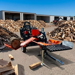 Fendeuse <span class=keywords><strong>de</strong></span> bûches hydraulique 37 tonnes à <span class=keywords><strong>prix</strong></span> <span class=keywords><strong>d</strong></span>'usine, coupe-<span class=keywords><strong>bois</strong></span> horizontal 4 voies à essence avec <span class=keywords><strong>d</strong></span>émarrage électrique et élévateur <span class=keywords><strong>de</strong></span> bûches - Product Image 1