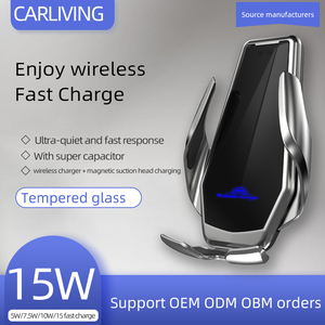 <span class=keywords><strong>Chargeur</strong></span> de <span class=keywords><strong>voiture</strong></span> sans fil simple rapide 10W Q1 pour <span class=keywords><strong>iPhone</strong></span> 12 & 13 Pro support de téléphone à capteur automatique électrique avec entrée 9V/2A - Product Image 2