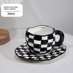 Taza de Café de Cerámica con Esmalte Perlado y Taza de Té Kawaii con Platillo, Juego con Logotipo Personalizado Impreso para Oficina y Hogar - Product Image 6