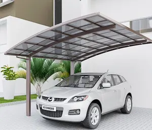 Araba barınakları alüminyum Driveway kapısı gölgelik çift Gable alüminyum yapılar Carports /modern carport/carports araba park için