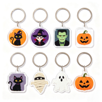 Porte-clés acrylique Halloween Frankenstein, porte-clés monstre mignon, cadeau de fête