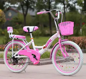 China Wholesale Princess Girls Pink Bikes 16/18/20/22 inch Teenager Folding Bicycle with Backseat