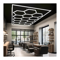 Luz de techo LED Hexagonal RGB de alta calidad para almacén, taller, decoración de coche, sala de deportes electrónicos, KTV, garaje, sala de juegos, Bar