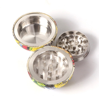 Accessoires pour fumeurs Erliao Broyeur à épices en alliage de zinc 55MM 3 couches Broyeur d'herbes sphérique
