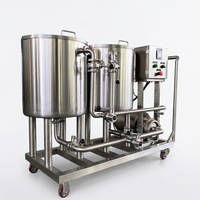 Réservoir de nettoyage CIP industriel en acier inoxydable de 200 L avec pompe et contrôle de chauffage pour l'industrie agroalimentaire