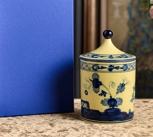 Oriental Ceramic Storage <b>Jar</b> With Lid Floral Design Air Tight Cylinder Shape For <b>Food</b> Preservation - Product Image 5