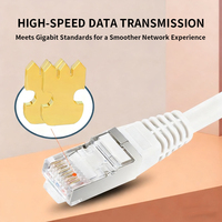 Câble Ethernet blindé Cat6 FTP pour extérieur, gaine PE, étanche, résistant aux UV, fil de drainage en cuivre massif