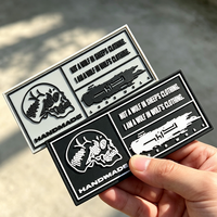 Patch en PVC imperméable personnalisé pour l'extérieur, à coudre, en caoutchouc souple, avec logo en relief 3D, pour équipement tactique et vêtements