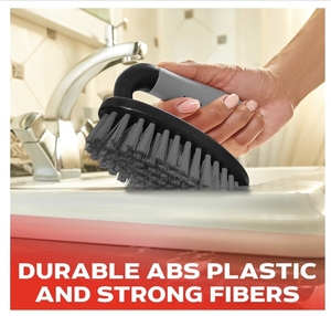 Modern Bamboo <b>Shower</b> Scrubber with Ergonomic Handle and Durable Bristles for Bathroom Kitchen Living Room Use <b>Portable</b> - Product Image 3