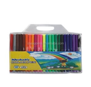 Wenzhou <b>Cheap</b> Price 30 Colors Washable Ink Kids Drawing Felt Tip Marker Pen - Product Image 3