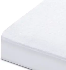 防过敏可洗透气软棉毛圈大号100% 防水床垫保护器