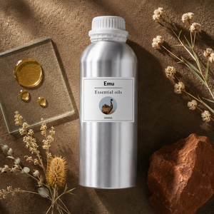 LurnaoQueen 1000ml Huile Essentielle Pure d'Émeu en Gros Haute Pénétration Réparatrice pour la Peau Huile Porteuse pour le Soulagement des Articulations Marque Privée - Product Image 1