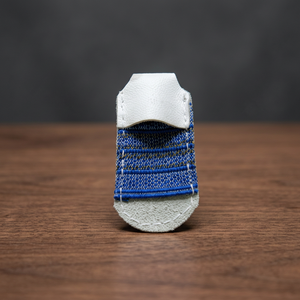 DK-430-1 Doigtier en cuir pour la couture |   Doigtier en tissu à coudre avec insert en maille bleue, durable, style simple pour la couture - Product Image 4