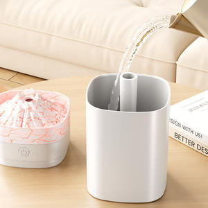 Humidificateur d'arôme ultrasonique en forme de volcan Portable 400ml pour la maison aromathérapie aux huiles essentielles Mini volcan avec fissure - Product Image 3