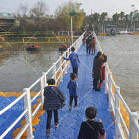 Pont flottant modulaire PE-HD en plastique