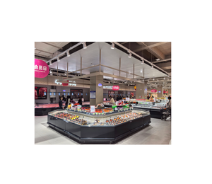 Soluzione Contemporanea per Minimarket: Eleganti <span class=keywords><strong>Scaffali</strong></span> in Metallo e Congelatori Verticali - Product Image 1