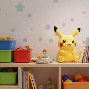 Boneka Plush Pikachu Elf Autier Asli untuk Hadiah Hari Valentine, Mainan Hewan Isi Kapas PP Super Lembut untuk Menghilangkan Stres - Product Image 3