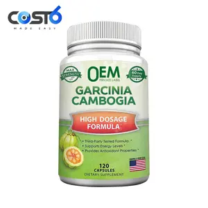 Pastillas vegetarianas de Garcinia Cambogia que son OEM/ODM cápsulas orgánicas de Garcinia Cambogia para bajar de peso