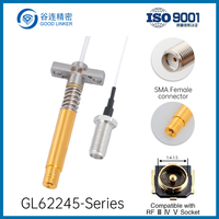 Sonda de Prueba RF de Alta Frecuencia de 1.4 - 1.5 mm, Conector SMA Hembra de 3, 4 y 5 Pines con Base, Cabezal de Prueba RF GL62245