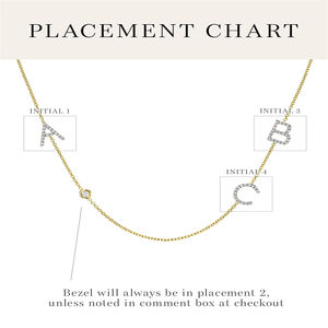 FUAMAY 2025 personnalisation bijoux personnalisables 925 argent Unique fendu galvanoplastie Alphabet Zircon collier initial - Product Image 6