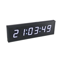 Schulstandard Wandmontierte Digitale Mutteruhr NTP-Server Synchronisiertes System Metallisches Rotes Design Kalenderfunktion Tischuhren