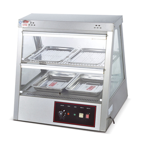 Vetrina Riscaldata Multifunzione Controllata da Microcomputer in Acciaio Inox per Panini e Hot Dog con Display in Vetro e Alimentazione Elettrica - Product Image 6