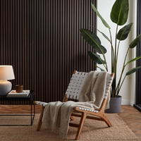 Panneaux muraux acoustiques en bois au design moderne, fournis directement par l'usine, avec une absorption acoustique hautement efficace pour les hôtels et les appartements