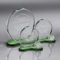 Trophée de golf en cristal de qualité supérieure, vente en gros d'usine, pour décoration de bureau et cadeau d'affaires